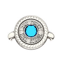 Ring Top Signet with Stones (L26)
